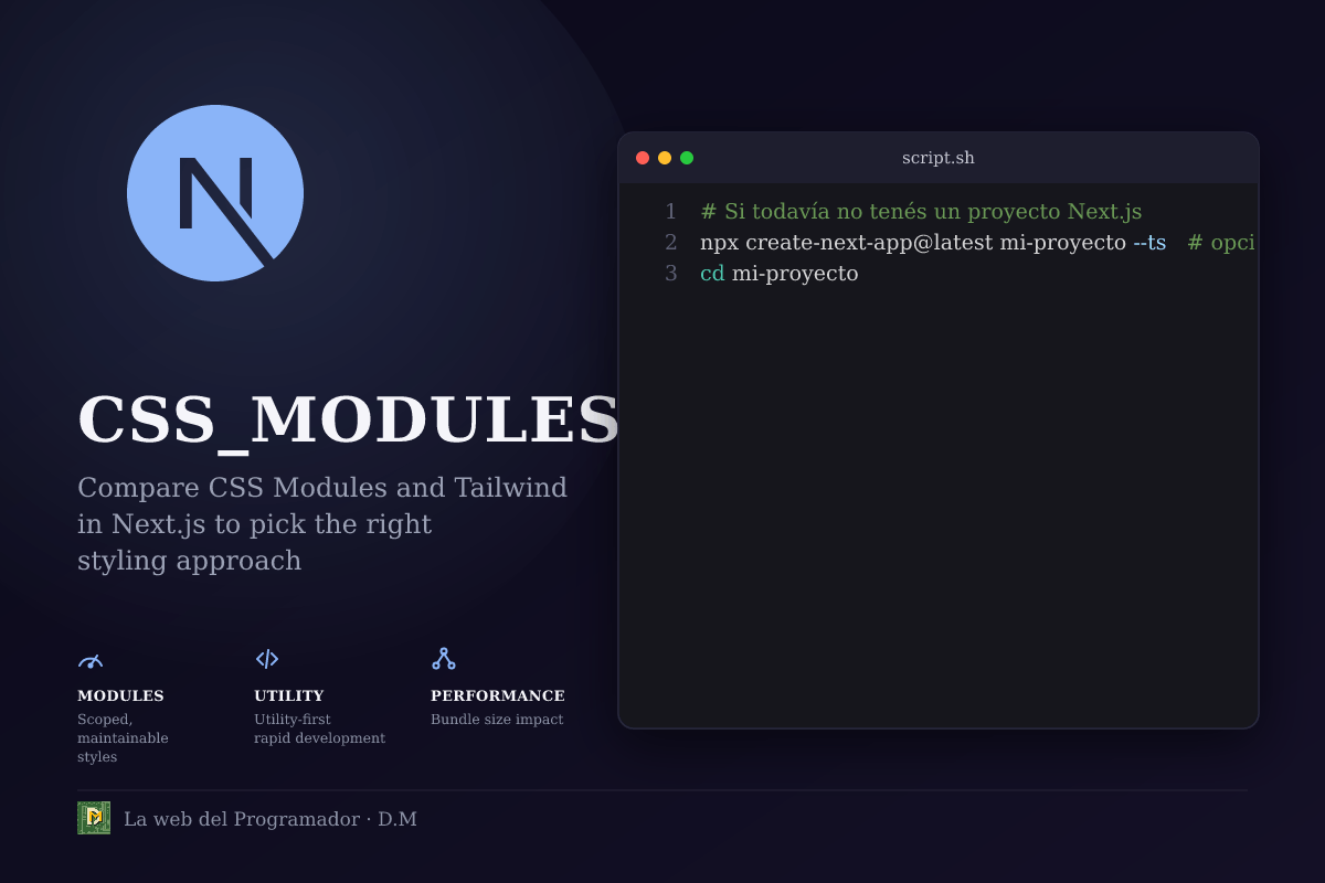CSS Modules vs Tailwind en Next.js: comparativa completa con ejemplos y mejores prácticas
