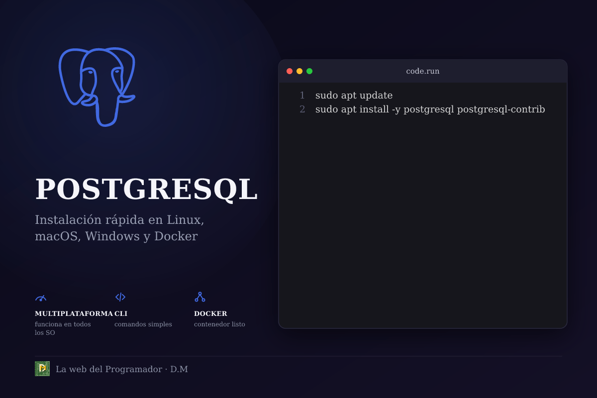 Instalá PostgreSQL en Linux, macOS, Windows y Docker: Guía Paso a Paso