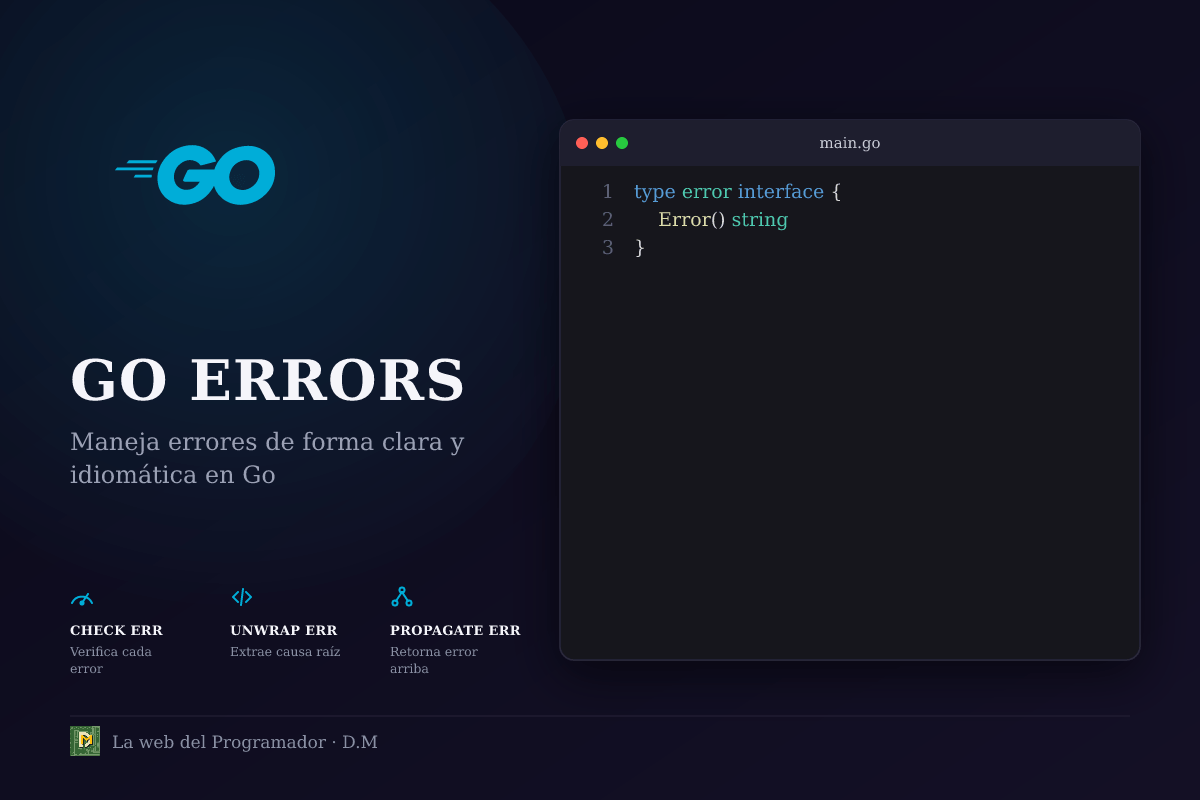 Manejo de errores en Go: el idiomático if err != nil y por qué es una buena práctica