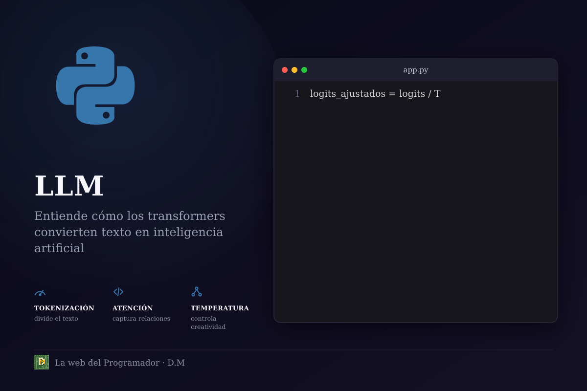 LLM desde cero: cómo funcionan los transformers, los tokens, el contexto y la temperatura